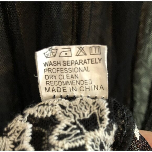 Gypsy Junkies Sheer Skirt Womens S Floral Embroidery Mesh Sheer Boho Festival - Picture 7 of 10